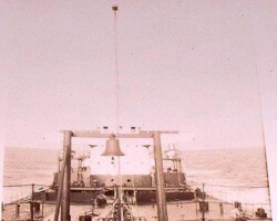 Another shot onboard, this time from aft looking forward toward the midship house. (<em>Bill Oliver photo</em>)